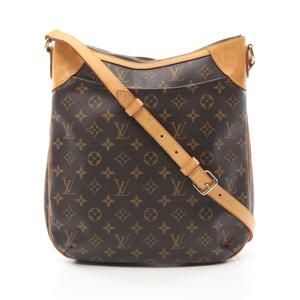 Louis Vuitton Odeon Monogram Shoulder Bag Leather Brown